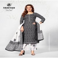 DEEPTEX AALIZA BLACK AND WHITE VOL 3 COTTON ELEGANCE DRESS MATERIALS