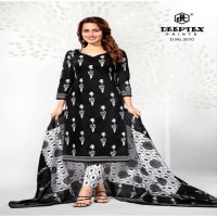 DEEPTEX AALIZA BLACK AND WHITE VOL 3 COTTON ELEGANCE DRESS MATERIALS