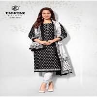 DEEPTEX AALIZA BLACK AND WHITE VOL 3 COTTON ELEGANCE DRESS MATERIALS