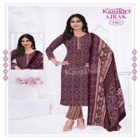 KAVYA KANIKA AJRAK VOL 1 READYMADE DAILY WEAR AJRAK PRINTED 3PCS DRESS
