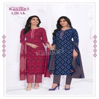 KAVYA KANIKA AJRAK VOL 1 READYMADE DAILY WEAR AJRAK PRINTED 3PCS DRESS