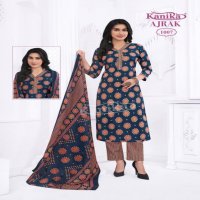 KAVYA KANIKA AJRAK VOL 1 READYMADE DAILY WEAR AJRAK PRINTED 3PCS DRESS