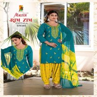 MASTER RIMZIM RAYON READYMADE STYLISH LOOK PATIYALA SUITS WHOLESALER
