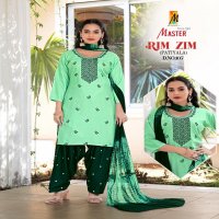 MASTER RIMZIM RAYON READYMADE STYLISH LOOK PATIYALA SUITS WHOLESALER