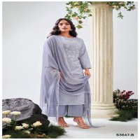 GANGA NAGMA S3647 WHOLESALE COTTON PRINTED WITH EMBROIDERY FANCY SALWAR SUITS