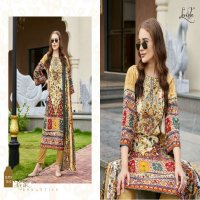 LEVISHA PRESENT MEHNAAZ WHOLESALE CEMRIC COTTON PAKISTANI PRINT WITH FANCY WORK UNSTITCHED TRENDY SALWAR SUITS