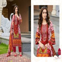 LEVISHA PRESENT MEHNAAZ WHOLESALE CEMRIC COTTON PAKISTANI PRINT WITH FANCY WORK UNSTITCHED TRENDY SALWAR SUITS