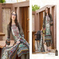LEVISHA PRESENT MEHNAAZ WHOLESALE CEMRIC COTTON PAKISTANI PRINT WITH FANCY WORK UNSTITCHED TRENDY SALWAR SUITS
