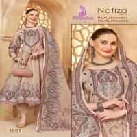 POONAM NAFIZA VOL 3 3001-3003 SERIES PRINTED COTTON SALWAR KAMEEZ COMBO