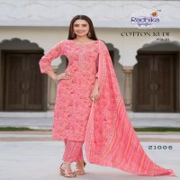 COTTON KUDI VOL 21 BY RADHIKA LIFESTYLE CLASSIC LOOK READYMADE PLUS SIZE 3PCS DRESS