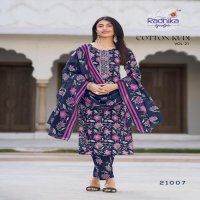 COTTON KUDI VOL 21 BY RADHIKA LIFESTYLE CLASSIC LOOK READYMADE PLUS SIZE 3PCS DRESS