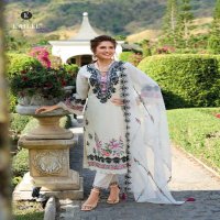 KAILEE CRESSA WHOLESALE READYMADE BLACK AND WHITE COLOR PREMIUM SUMMER FANCY SALWAR SUITS