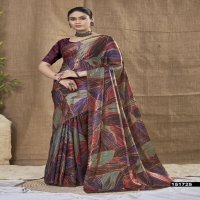 KSHITIJA BY VALLABHI PRINTS CHIFFON PRETTY LOOK SAREE WHOLESALER