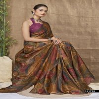 KSHITIJA BY VALLABHI PRINTS CHIFFON PRETTY LOOK SAREE WHOLESALER