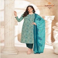 SURYAJYOTI NAISHAA VOL 47 JAM SATIN PRINT FANCY UNSTITCH SALWAR KAMEEZ