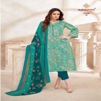 SURYAJYOTI NAISHAA VOL 47 JAM SATIN PRINT FANCY UNSTITCH SALWAR KAMEEZ