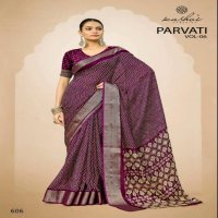 PARVATI VOL 6 BY KASHVI CREATION JACQUARD SILK PRETTY LOOK SAREE EXPORTS