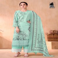 NIVEDITA BY SAHIBA COTTON LAWN UNIQUE COLOURS DRESS MATERIAL