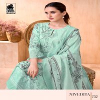 NIVEDITA BY SAHIBA COTTON LAWN UNIQUE COLOURS DRESS MATERIAL