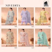 NIVEDITA BY SAHIBA COTTON LAWN UNIQUE COLOURS DRESS MATERIAL