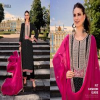 RANG BANDHEJ BY IBIZA RUSSIAN SILK TRADITIONAL WEAR DRESS MATERIAL EXPORTS