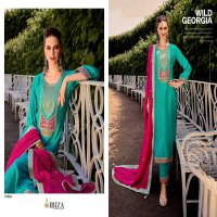 RANG BANDHEJ BY IBIZA RUSSIAN SILK TRADITIONAL WEAR DRESS MATERIAL EXPORTS