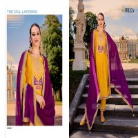 RANG BANDHEJ BY IBIZA RUSSIAN SILK TRADITIONAL WEAR DRESS MATERIAL EXPORTS