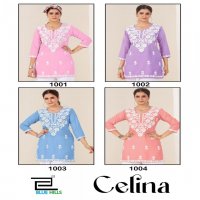 CELINA BY BLUE HILLS RAYON CLASSIC READYMADE KURTI WITH PAIR