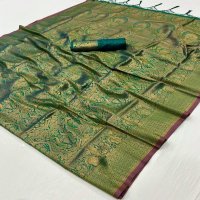 KALAA MANDIR BY RAJBEER STYLISH LOOK HANDLOOM WEAVING SILK SAREES