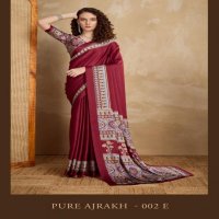 RAJTEX PURE AJRAKH VOL 2 SATIN CREPE FASHIONABLE SAREE WHOLESALER