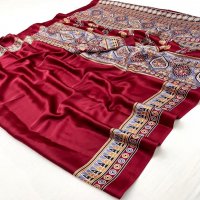 RAJTEX PURE AJRAKH VOL 2 SATIN CREPE FASHIONABLE SAREE WHOLESALER