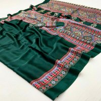 RAJTEX PURE AJRAKH VOL 2 SATIN CREPE FASHIONABLE SAREE WHOLESALER