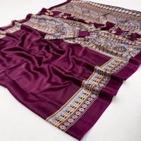 RAJTEX PURE AJRAKH VOL 2 SATIN CREPE FASHIONABLE SAREE WHOLESALER