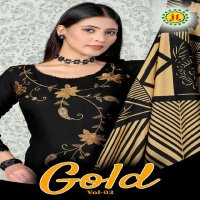 Jt Gold Vol 3 Rayon Embroidery Work Dress Material Collection