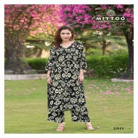 MITTOO SULEKHA VOL 2 READYMADE CLASSIC RAYON KURTI WITH PANT FOR WOMENS