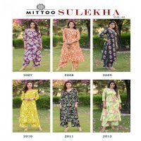 MITTOO SULEKHA VOL 2 READYMADE CLASSIC RAYON KURTI WITH PANT FOR WOMENS