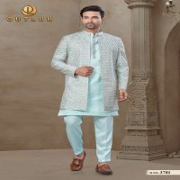 OUTLUK WEDDING COLLECTION VOL-37 WHOLESALE MYSORE SILK AND JACQUARD SILK WITH POSITION PRINT CLASSIC MENS INDO WESTERN