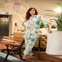 COTTON BEATS VOL 3 BY TIPS AND TOPS COTTON FLEX READYMADE CLASSIC CO-ORD SETS FOR WOMENS