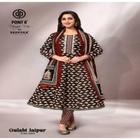 DEEPTEX POINT 8 GULABI JAIPUR VOL 3 READYMADE STYLISH LOOK BIG SIZE ANARKALI 3PCS DRESS