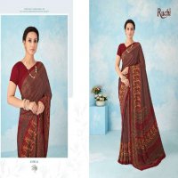 RUCHI VIVANTA SILK VOL 46 SILK CREPE PRINTED SARIS AT BEST RATE