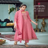 RANGOON KESAR COTTON ANARKALI STYLE READYMADE CLASSIC SUIT FOR WOMENS