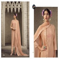 FOURDOTS SWARNIKA VISCOSE MUSLIN ELEGANCE UNSTITCH 3PCS DRESS