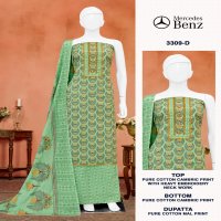 BIPSON PRINTS MERCEDES 3309 COTTON PRETTY LOOK DRESS MATERIALS