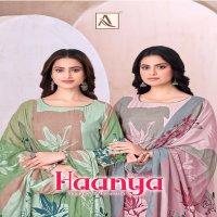 ALOK HAANYA WHOLESALE PURE VISCOSE MASLIN DIGITAL PRINT WITH HAND WORK ELEHANT DRESS MATERIAL