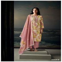 GANGA CHAHANA S3629 WHOLESALE PREMIUM COTTON PRINTED WITH EMBROIDERY DESIGNER SALWAR SUITS