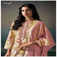 GANGA CHAHANA S3629 WHOLESALE PREMIUM COTTON PRINTED WITH EMBROIDERY DESIGNER SALWAR SUITS