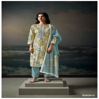 GANGA CHAHANA S3629 WHOLESALE PREMIUM COTTON PRINTED WITH EMBROIDERY DESIGNER SALWAR SUITS