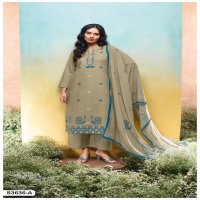 GANGA NADESHA S3636 WHOLESALE COTTON PRINTED WITH HAND EMBROIDERY CLASSIC SUITS