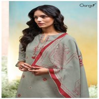 GANGA NADESHA S3636 WHOLESALE COTTON PRINTED WITH HAND EMBROIDERY CLASSIC SUITS