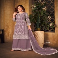 DANI FASHION VAANI VOL-24 WHOLESALE NET WITH CORDING WORK UNIQUE COLOUR TOP WITH PLAZZO AND DUPATTA COLLECTION